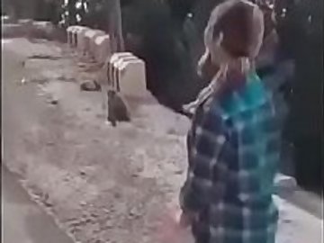 Muslim girl getting fucked in mountain trip by uncut dick paki