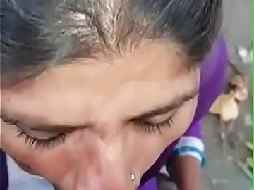 Cumshot on musilm aunty mouth 9