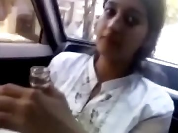 Desi girl in car with driver firsttime sex